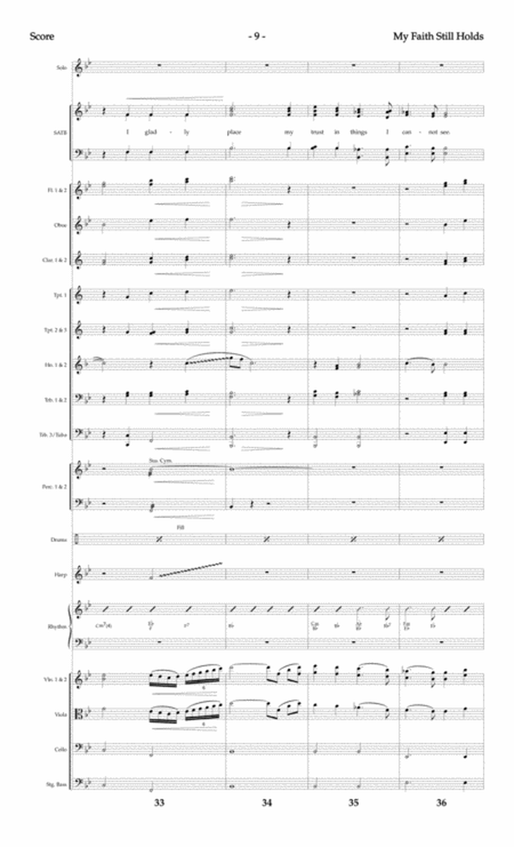 My Faith Still Holds - Orchestral Score and Parts