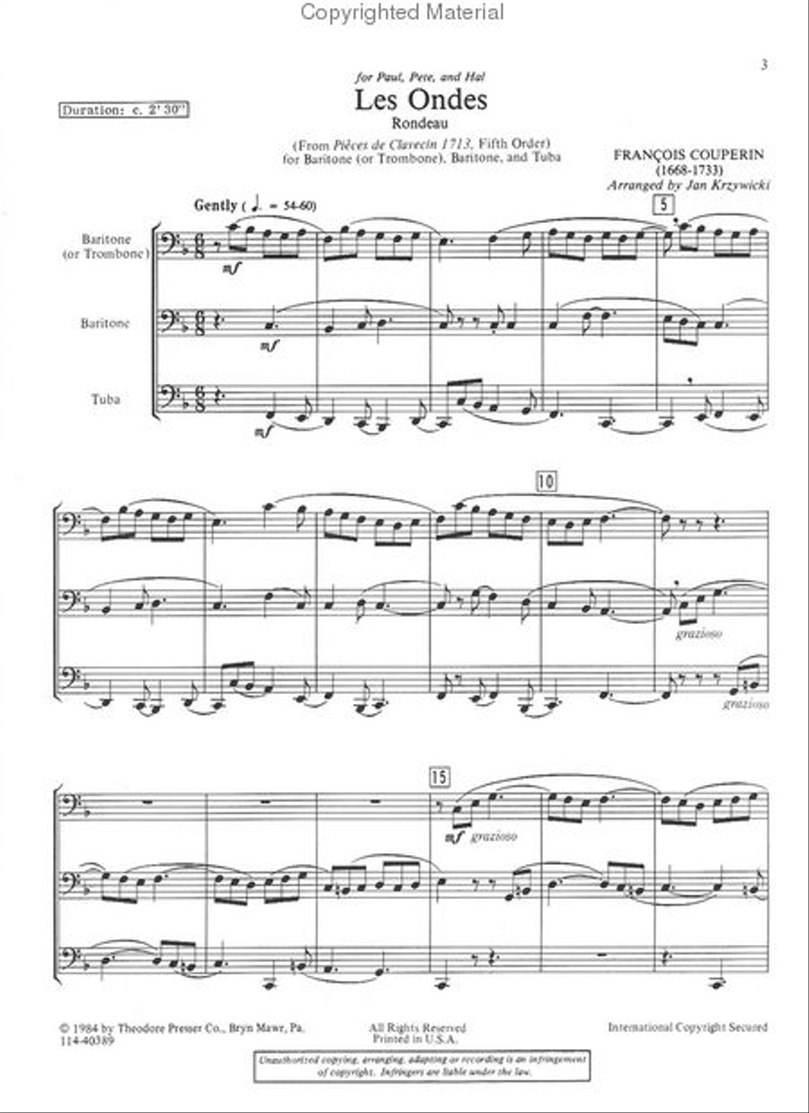 Les Ondes Les Ondes Brass Trio scores gallery preview page 2