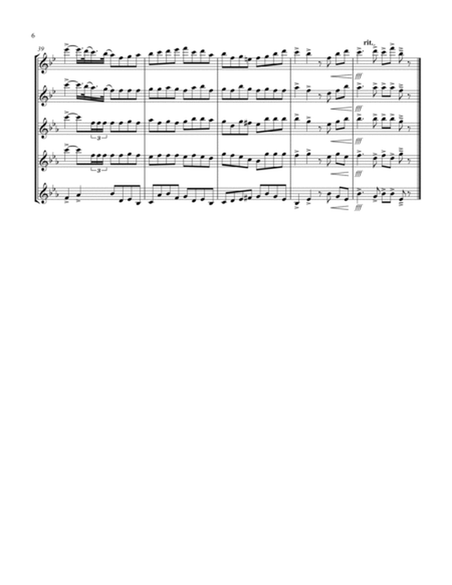 Coronation March (Db) (Saxophone Quintet - 2 Altos, 3 Tenors)