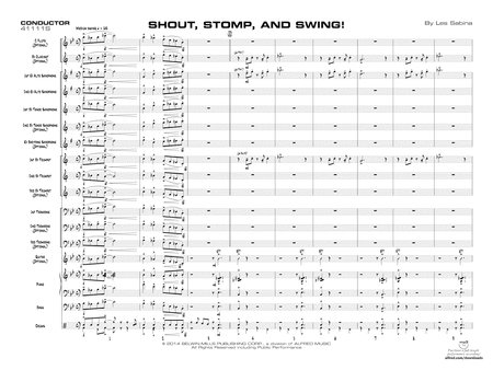 Shout, Stomp, and Swing!: Score