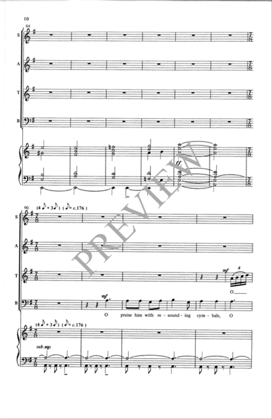 Praise God! Praise God! 4-Part scores gallery preview page 11