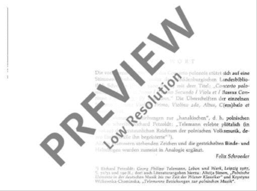 Concerto polonois G Major Basso Continuo scores gallery preview page 3