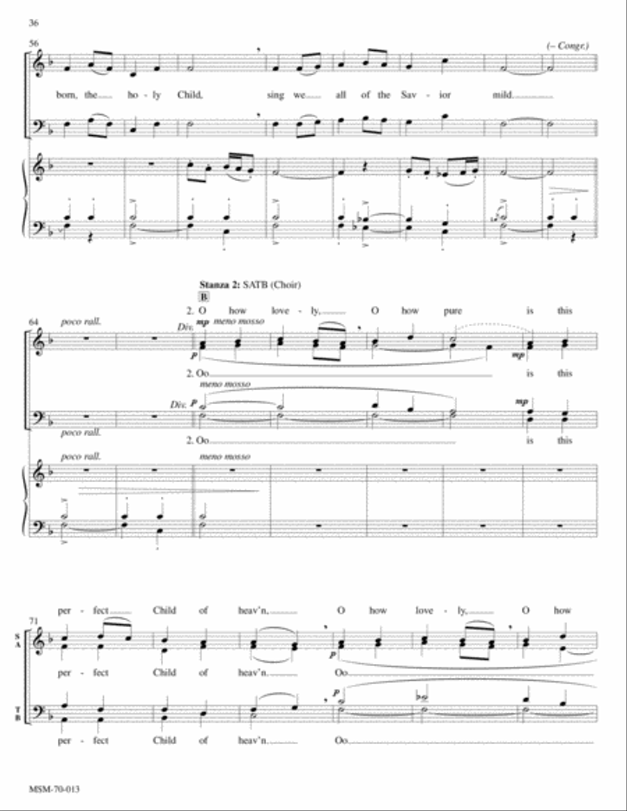 Holy Light: A Candlelight Service of Carols 4-Part scores gallery preview page 15