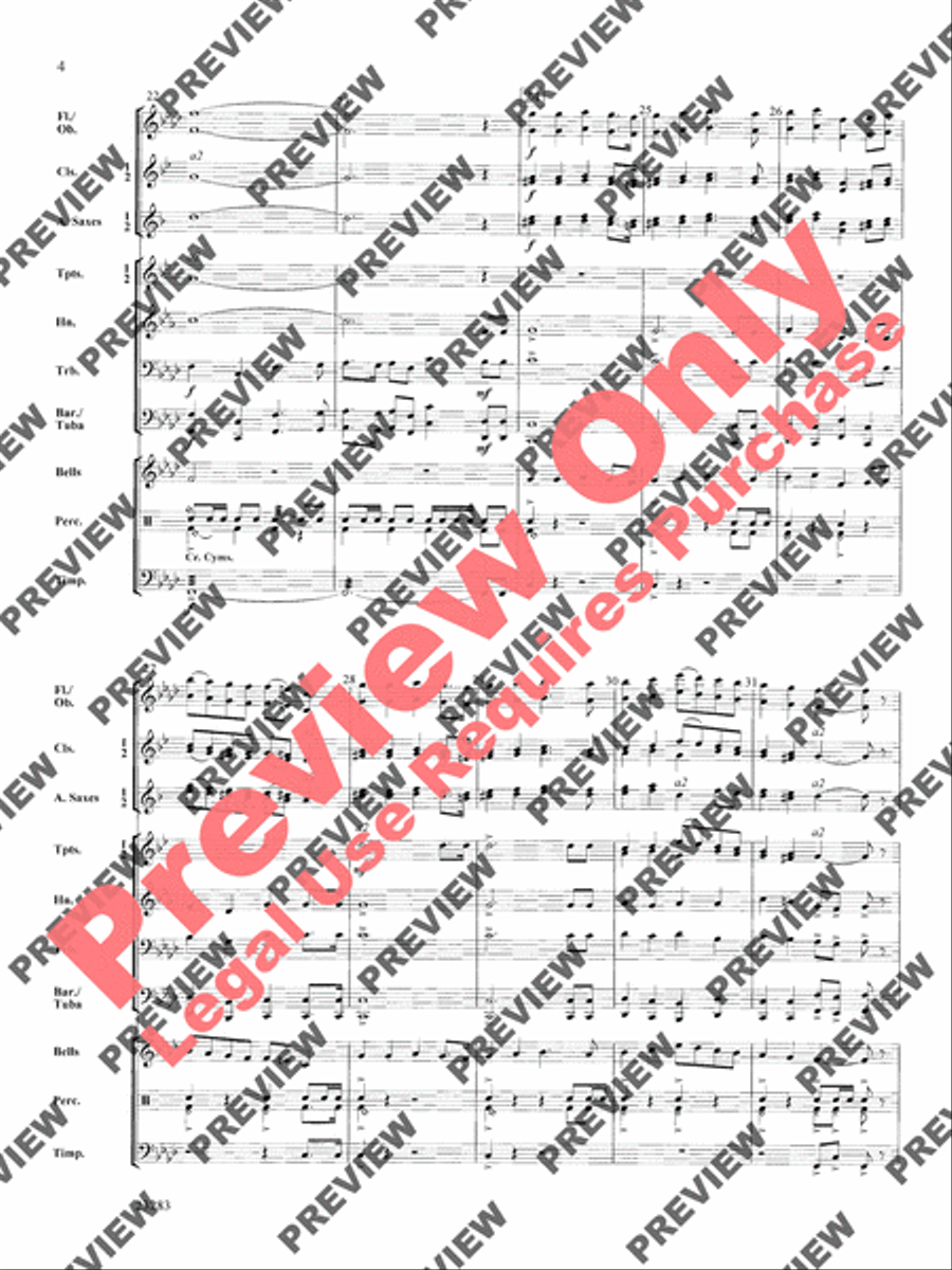 Three Kings' March Concert Band scores gallery preview page 5