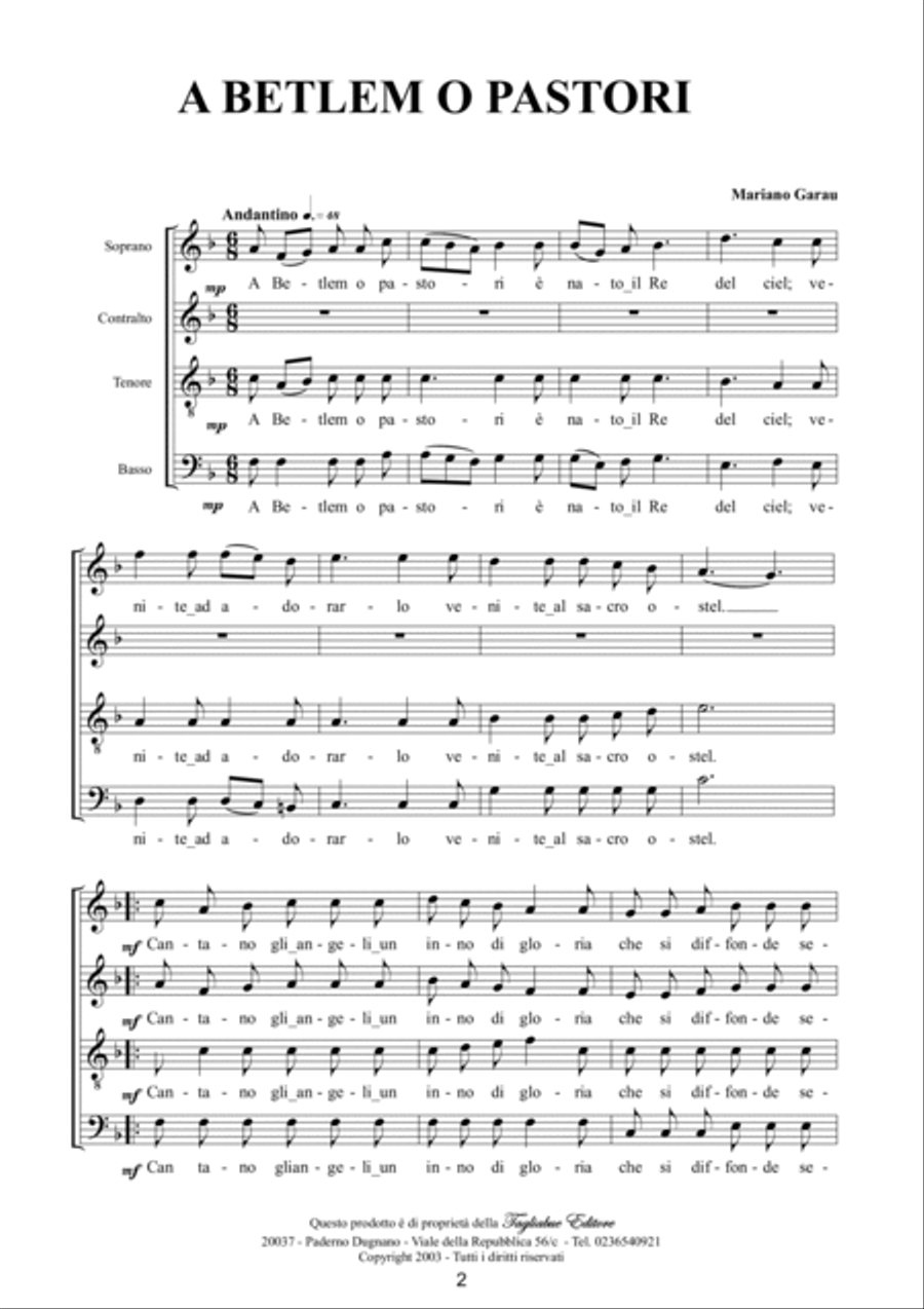 ARMONIE DI NATALE - Mariano Garau Choir scores gallery preview page 6