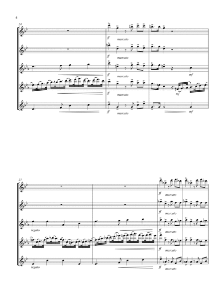 Coronation March (Db) (Saxophone Quintet - 2 Altos, 2 Tenors, 1 Bari)