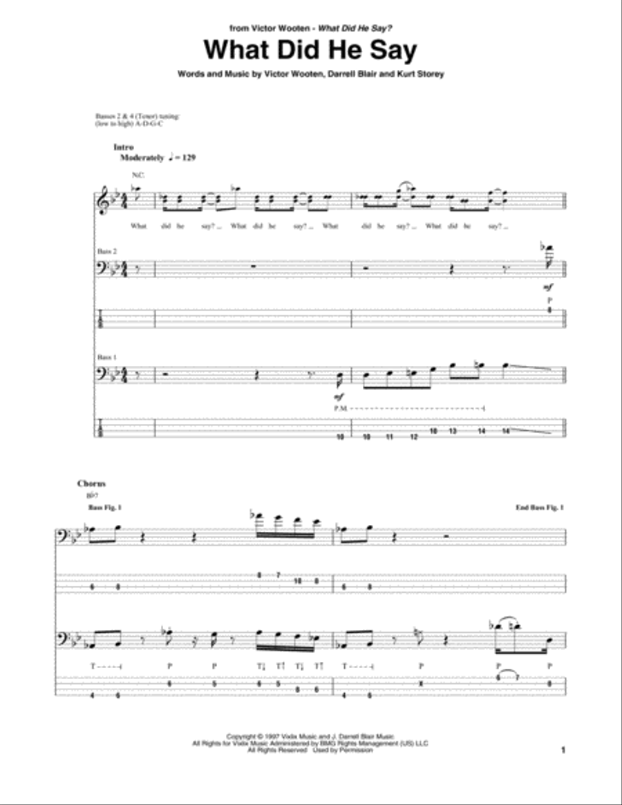 What Did He Say Guitar Tablature scores gallery preview page 1