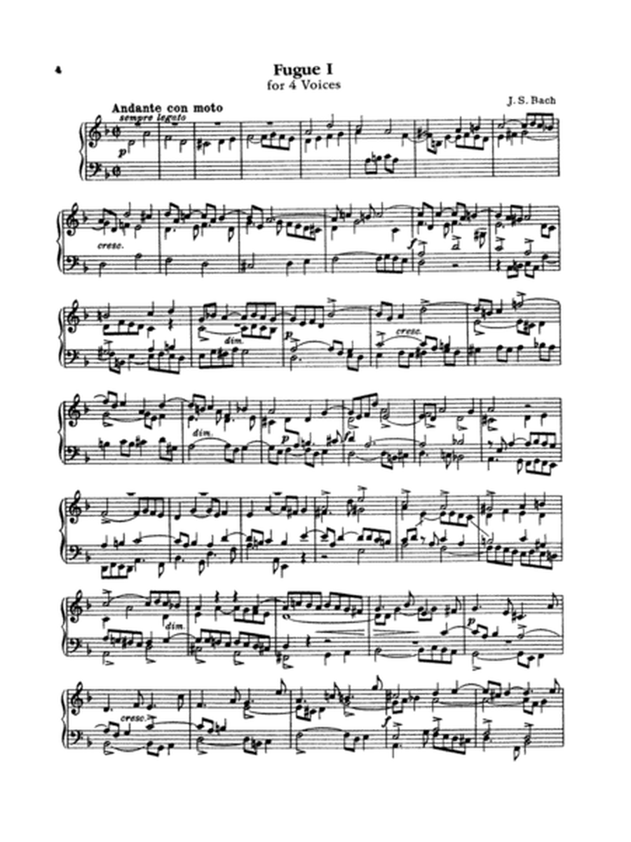 Bach: The Art of the Fugue (Ed. Carl Czerny)