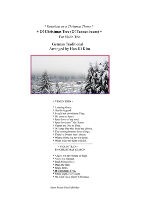 Book cover for O Christmas Tree (For 3 Violins)