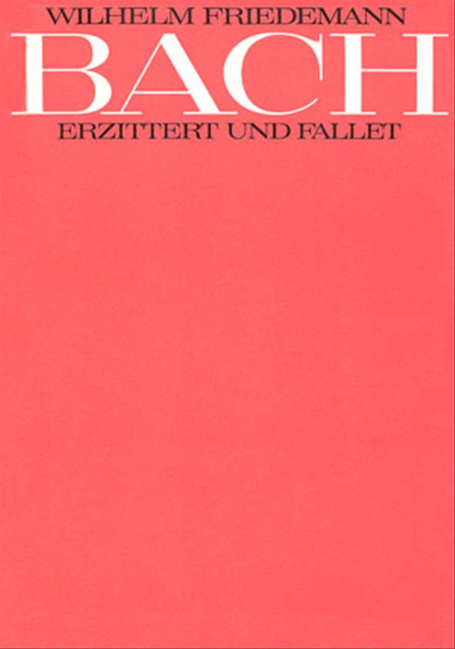 O tremble bow down now (Erzittert und fallet) 4-Part scores gallery preview page 1