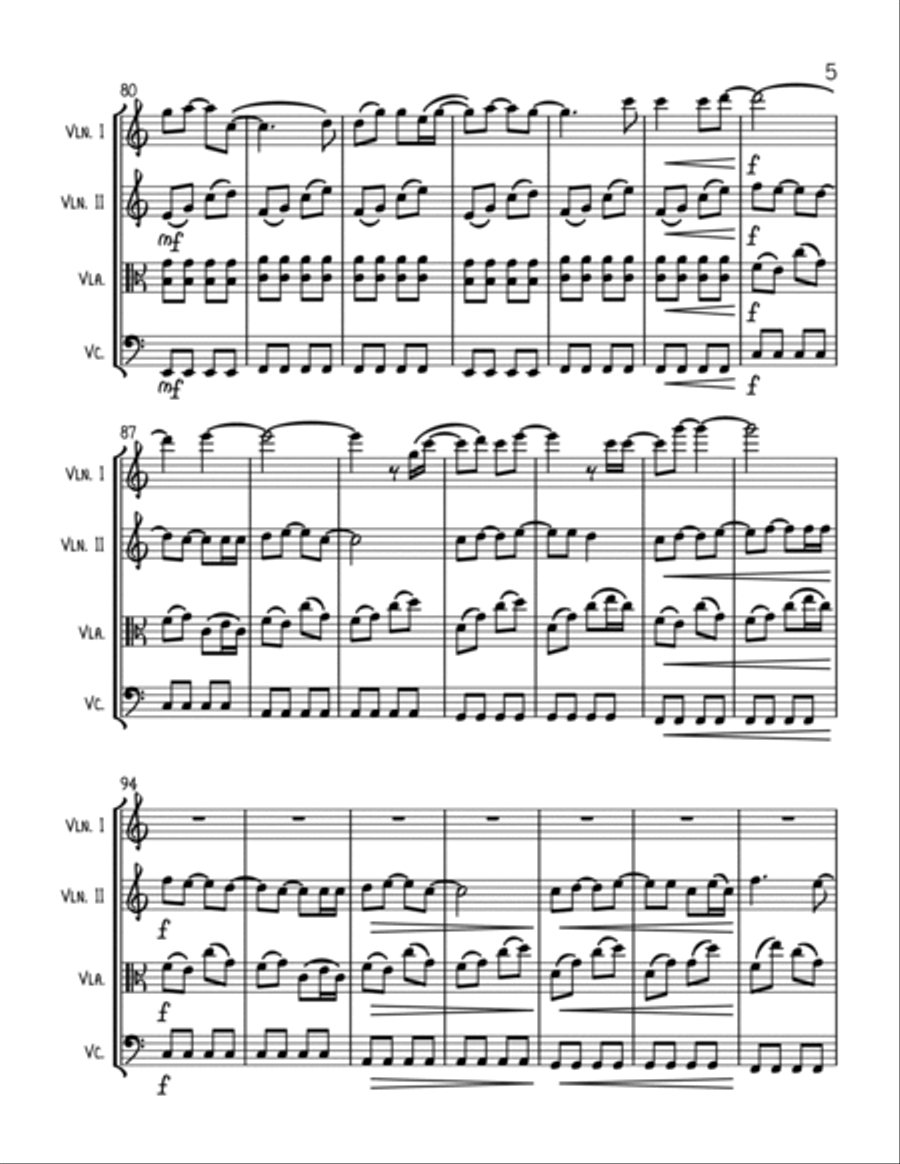 Hoppipolla String Quartet scores gallery preview page 5