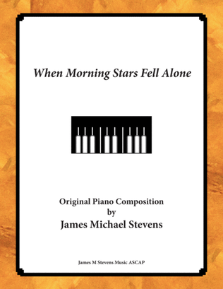 Book cover for When Morning Stars Fell Alone - Romantic Piano