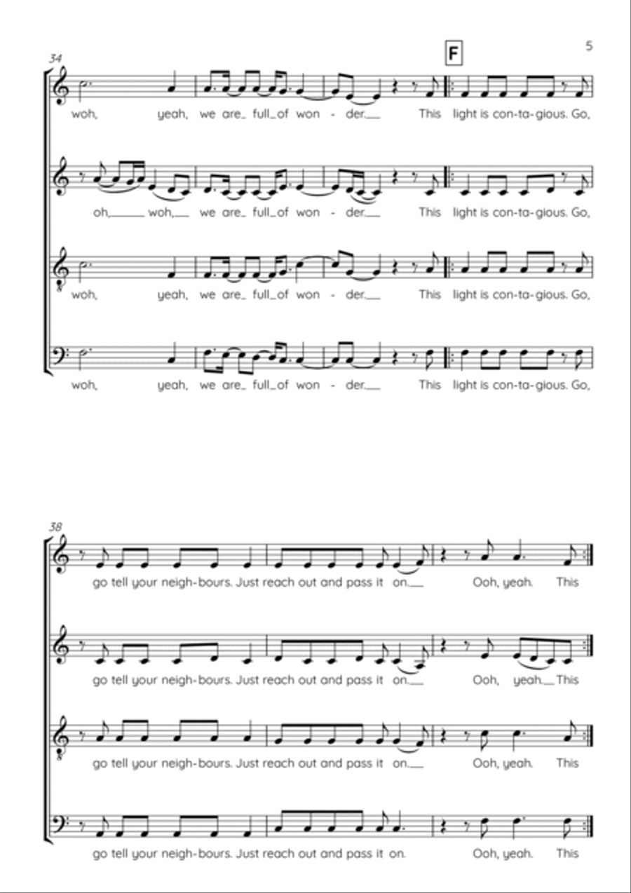 Wonder 4-Part scores gallery preview page 5