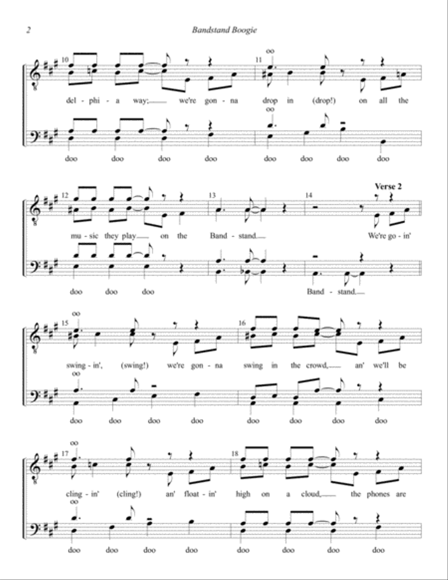 Bandstand Boogie TTBB scores gallery preview page 2