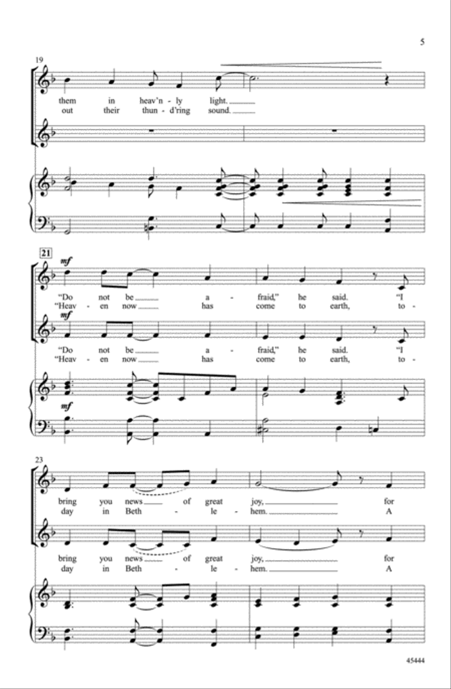 Sing with the Angels Sing with the Angels Choir scores gallery preview page 4
