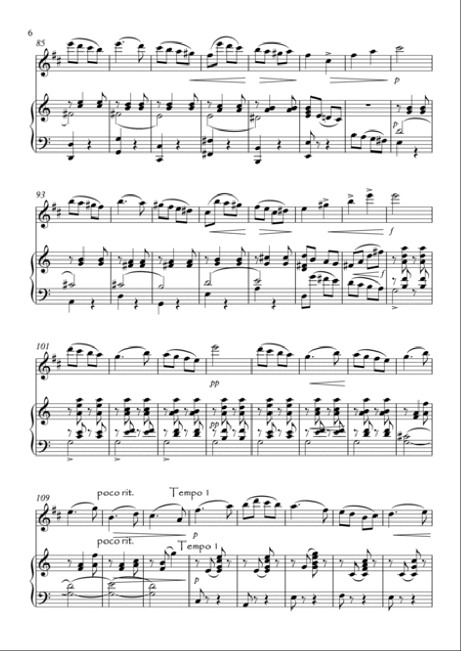 Four Short Pieces Four Short Pieces Tenor Saxophone scores gallery preview page 6