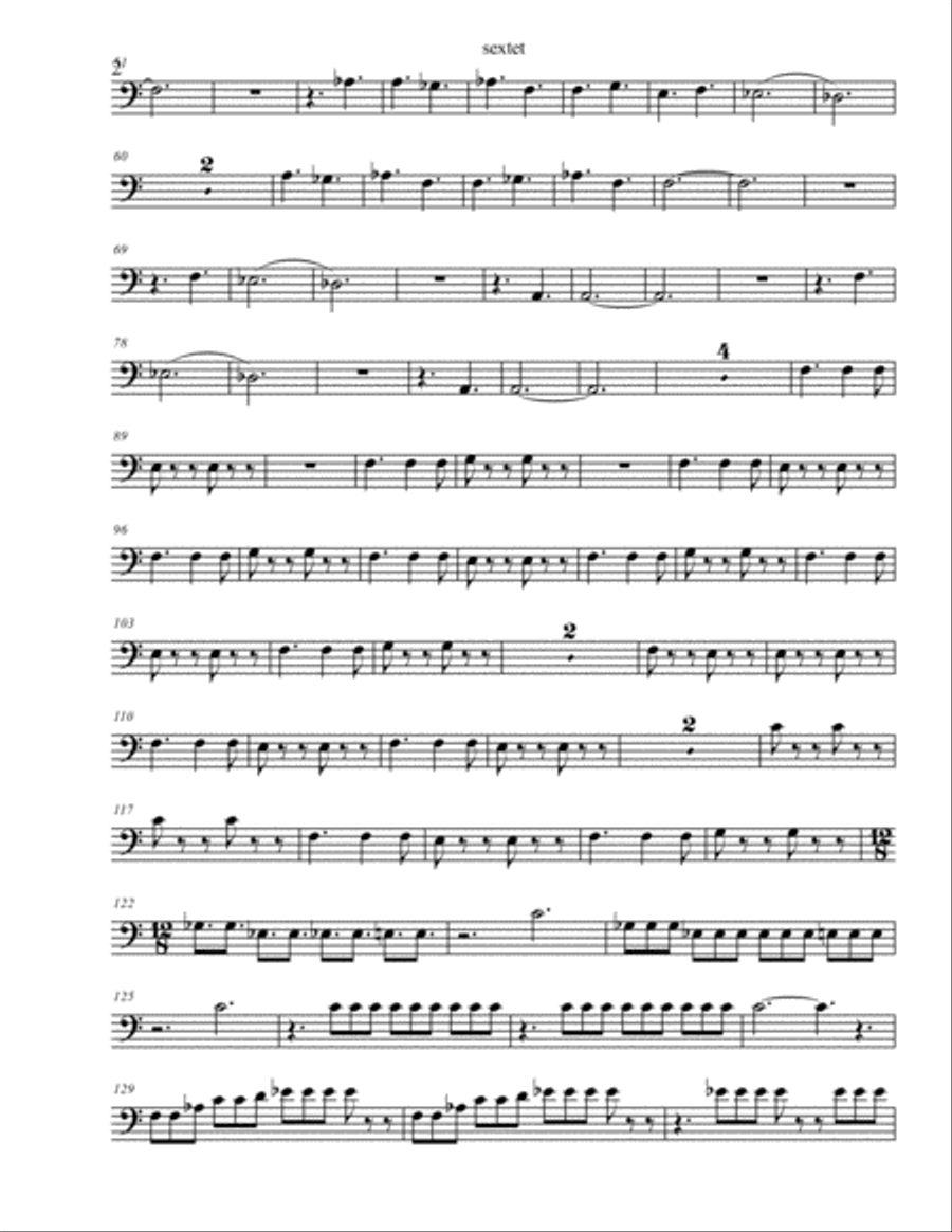 Fantasy for 6 Tubas : Euphonium 2 Euphonium scores gallery preview page 2