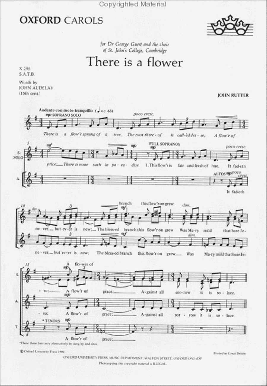 There is a flower 4-Part scores gallery preview page 2
