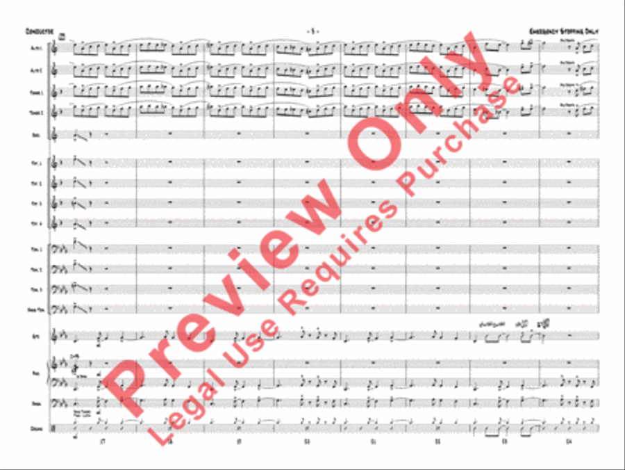Emergency Stopping Only Jazz Ensemble scores gallery preview page 6
