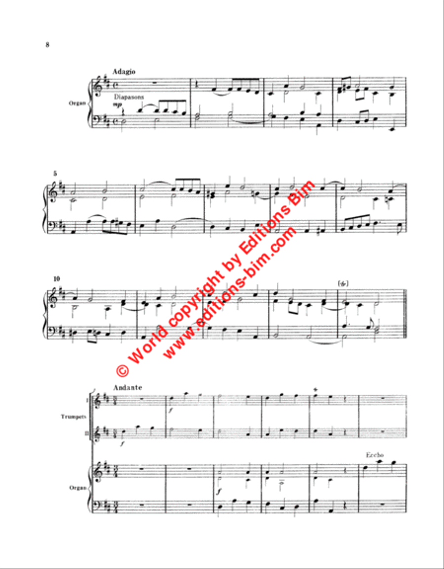 Suite N° 2 of Trumpet Voluntaries in D Trumpet Duet scores gallery preview page 5