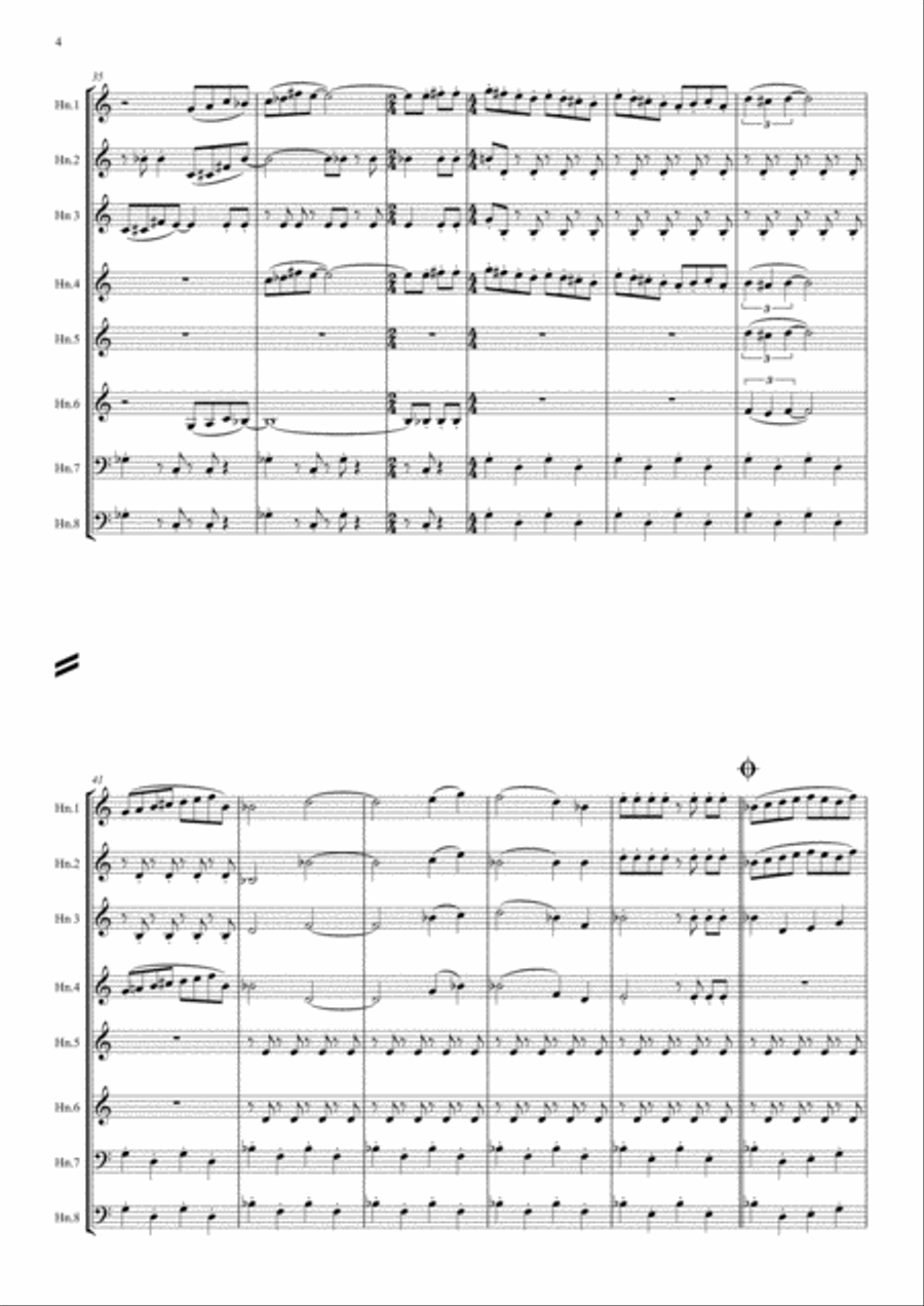 Theme From The Simpsons TM from the Twentieth Century Fox Television Series THE SIMPSONS Brass Ensemble scores gallery preview page 5