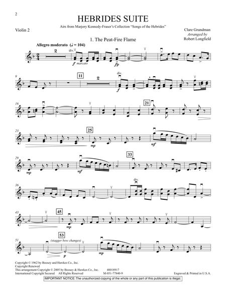 Hebrides Suite - Violin 2