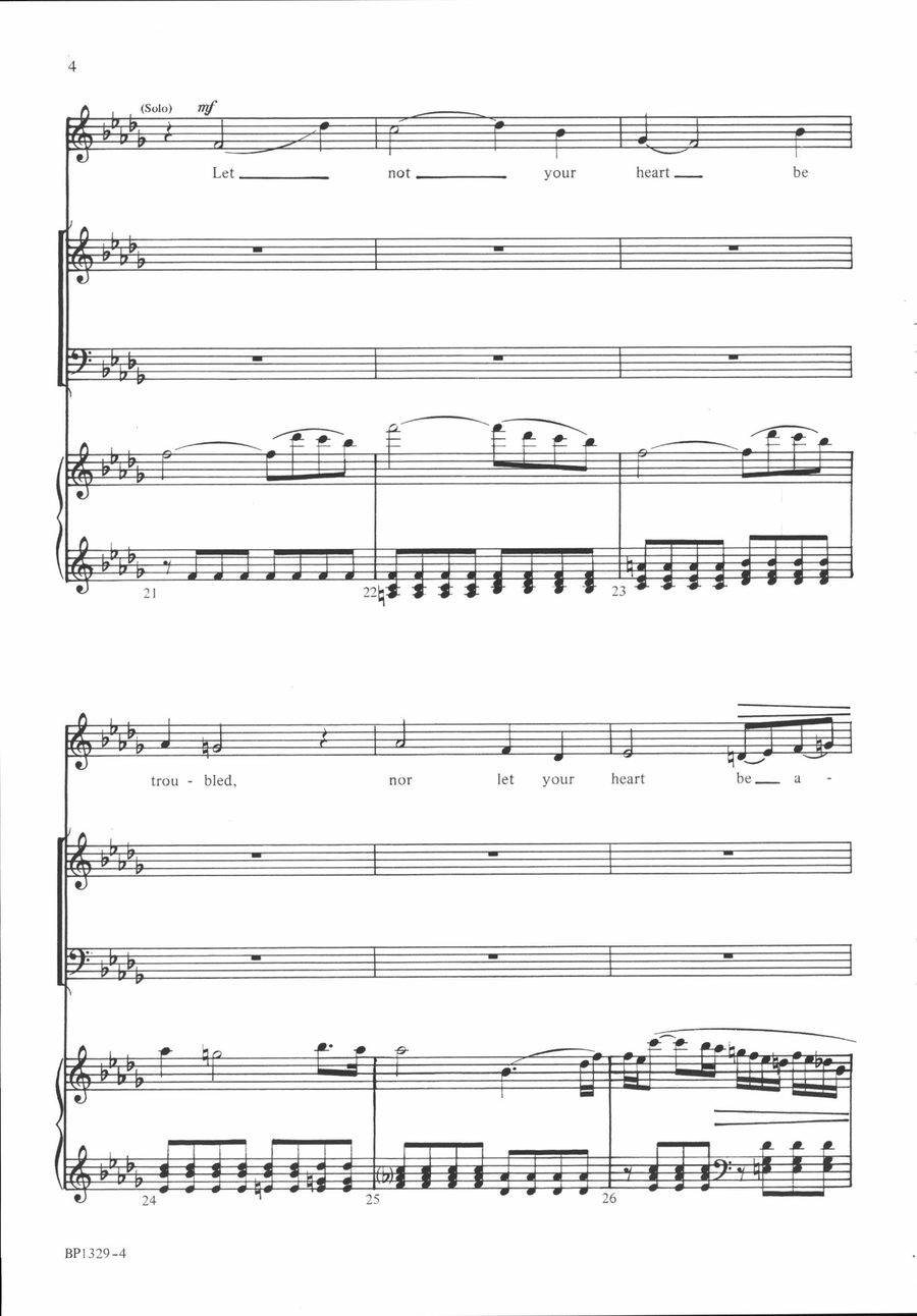 My Peace I Leave with You 4-Part scores gallery preview page 4