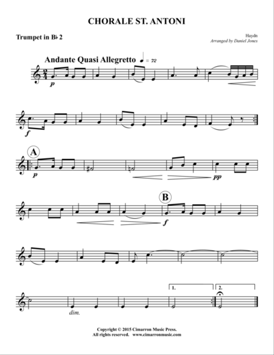 Chorale St. Antoni Brass Ensemble scores gallery preview page 6