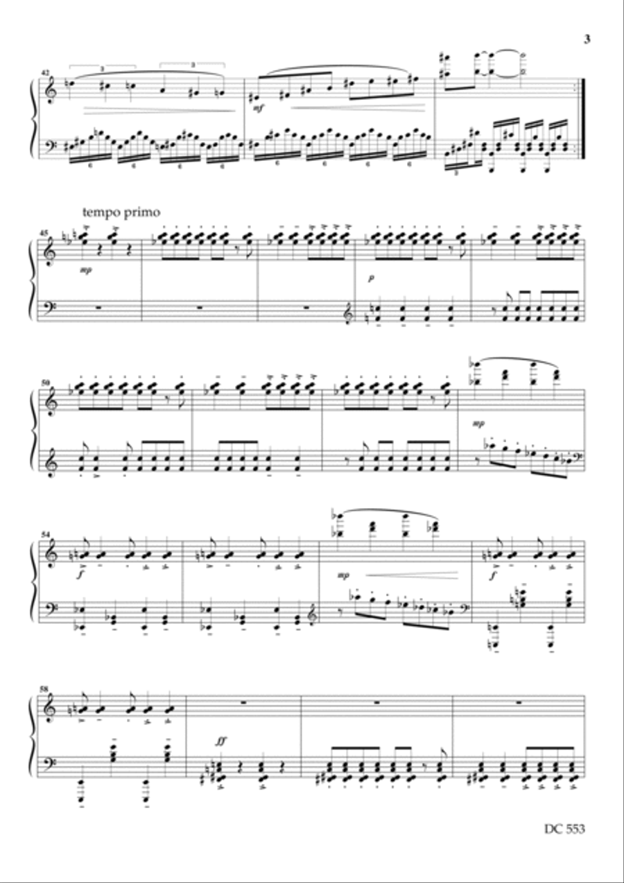 Piano Sonata No.3 Piano Solo scores gallery preview page 3