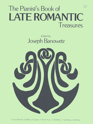 Book cover for The Pianist's Book of Late Romantic Treasures