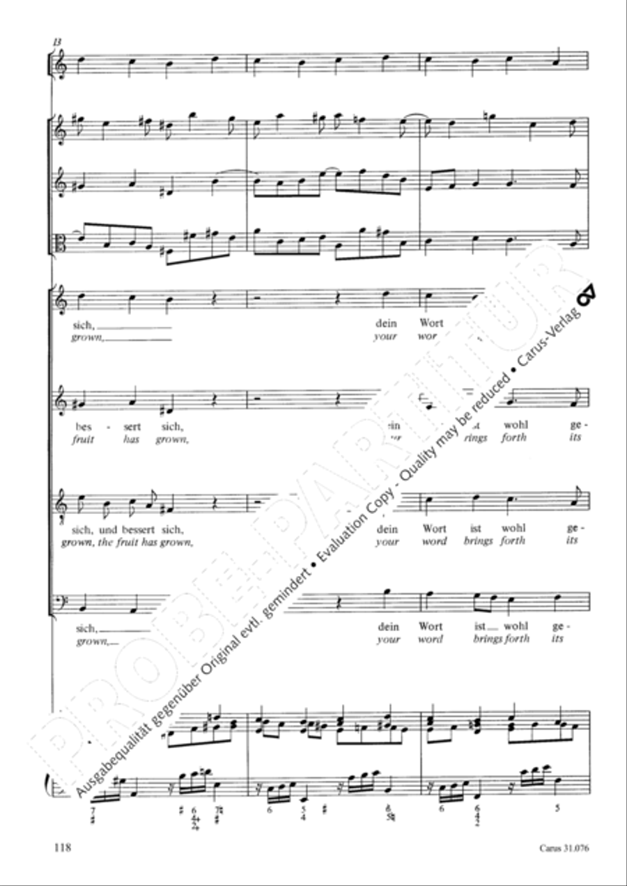 The heavens are telling the Father's glory (Die Himmel erzahlen die Ehre Gottes) 4-Part scores gallery preview page 119