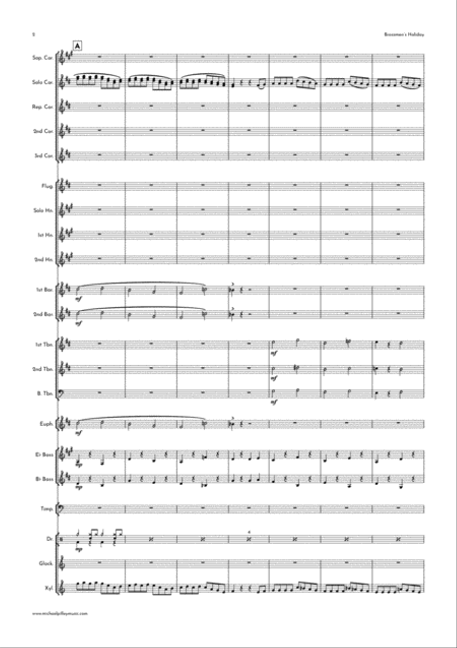 Brassmen's Holiday Brass Band scores gallery preview page 3