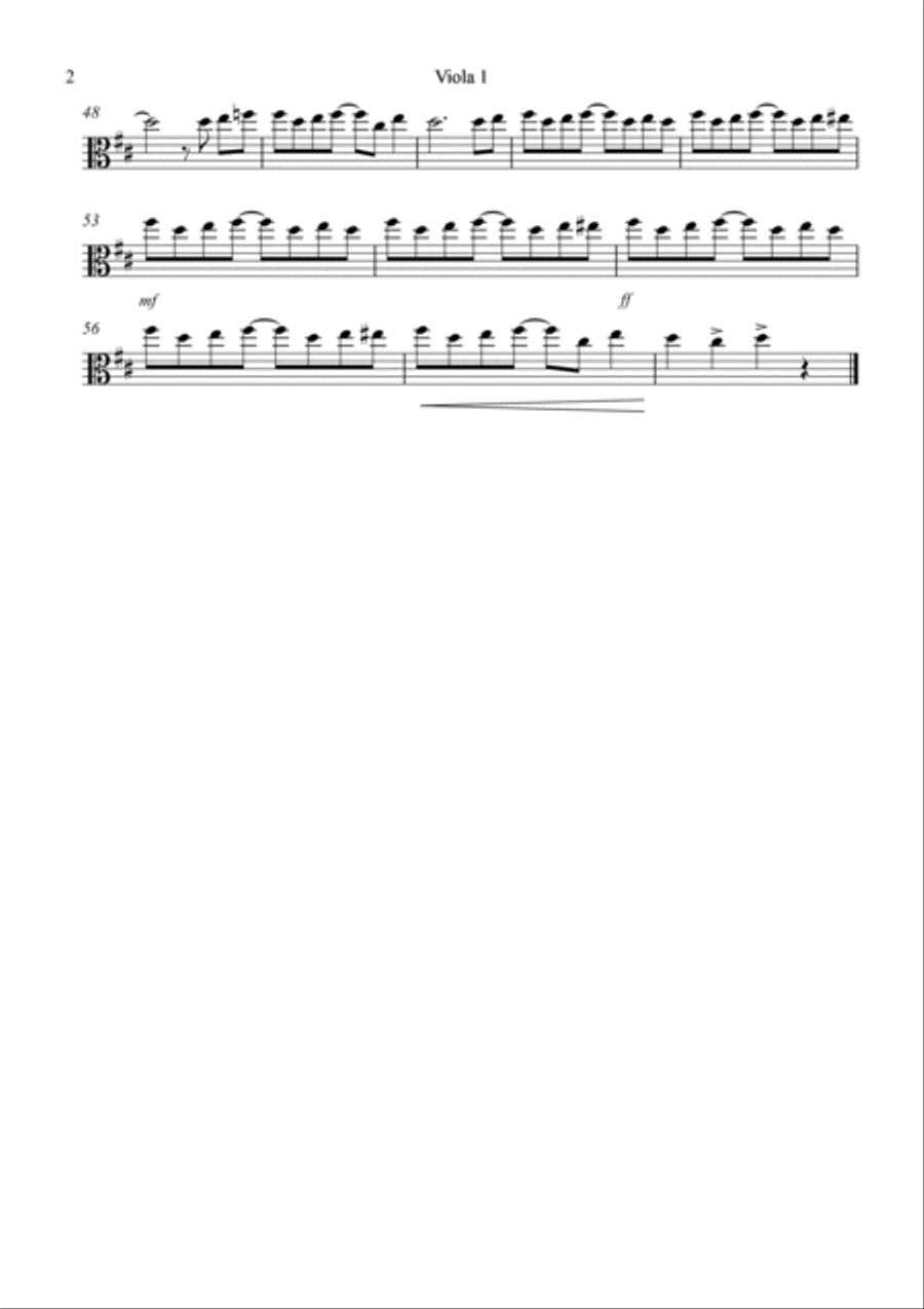 The Entertainer for Viola Quartet Viola Solo scores gallery preview page 4