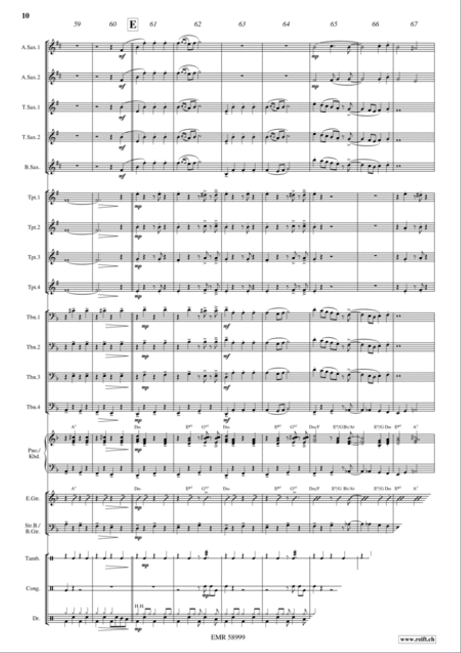 La Cinquantaine Big Band scores gallery preview page 10