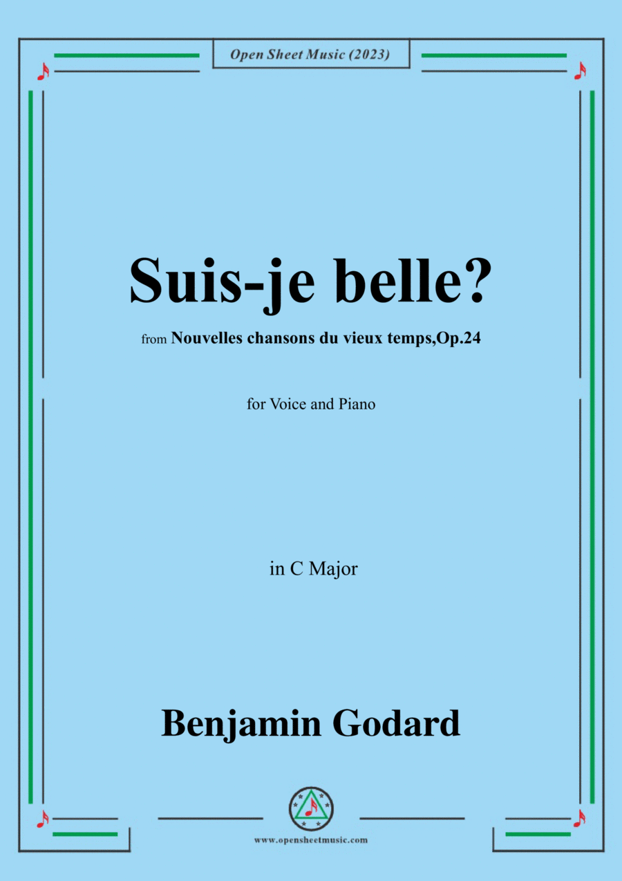 B. Godard-Suis-je belle?in C Major,Op.24 No.1 Voice scores gallery preview page 1