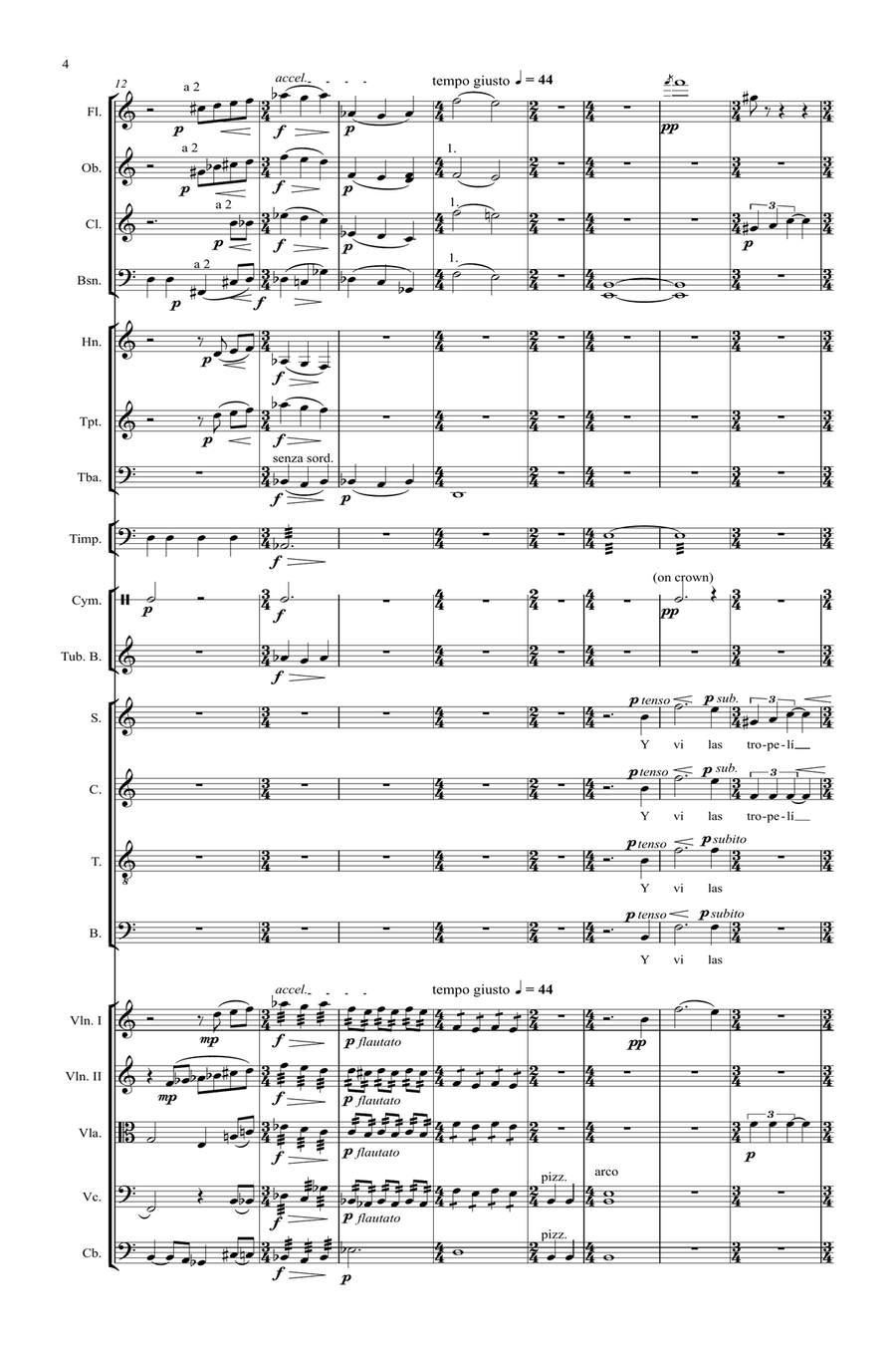 Elegía a los Inocentes Caídos Choir scores gallery preview page 4