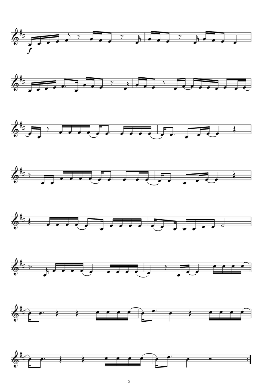 Cry Me A River Cry Me A River Clarinet Solo scores gallery preview page 2