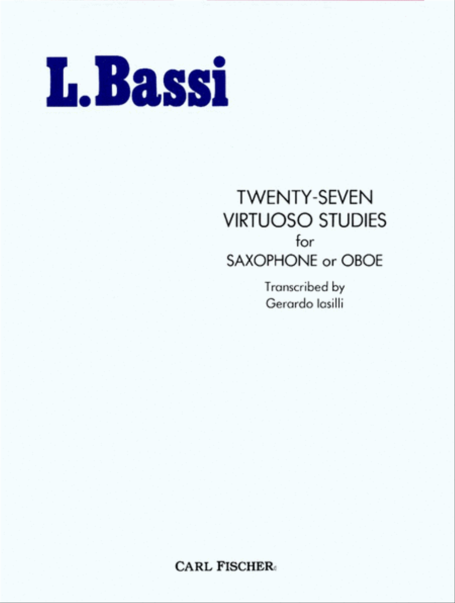 Twenty-Seven Virtuoso Studies Oboe scores gallery preview page 1