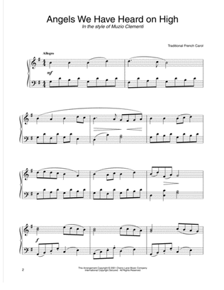 Book cover for Angels We Have Heard On High (in the style of Clementi) (arr. Carol Klose)