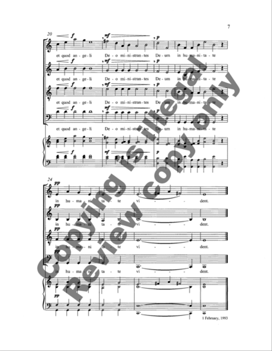 The Hildegard Motets: 4. O factura Dei 4-Part scores gallery preview page 8
