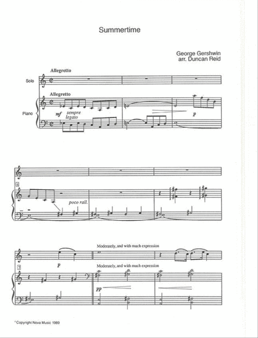 Summertime Soprano Recorder scores gallery preview page 2