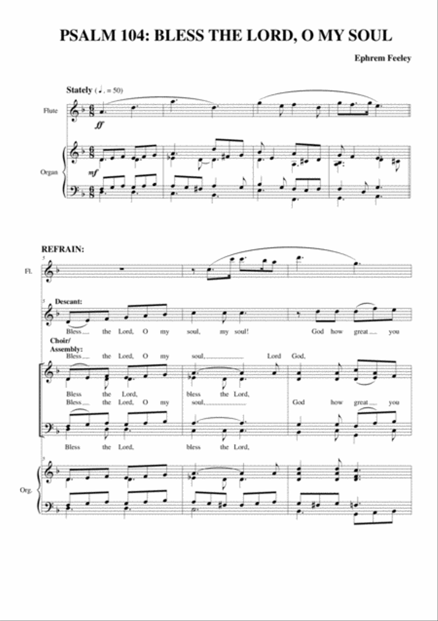 Psalm 104: Bless the Lord, O My Soul