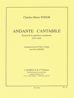 Book cover for Andante Cantabile (flute & Organ)