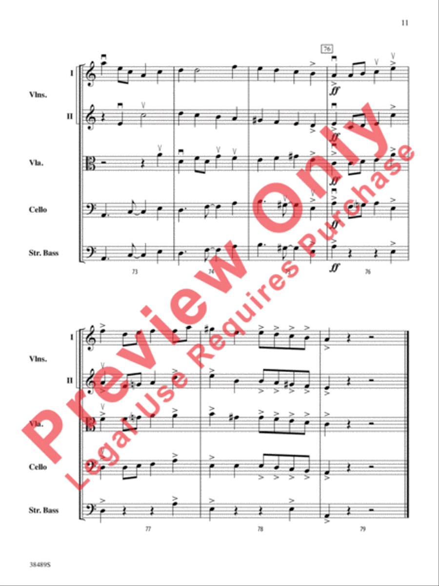 A la Media Noche String Orchestra scores gallery preview page 12