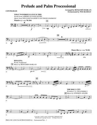 Prelude And Palm Processional - Contrabass