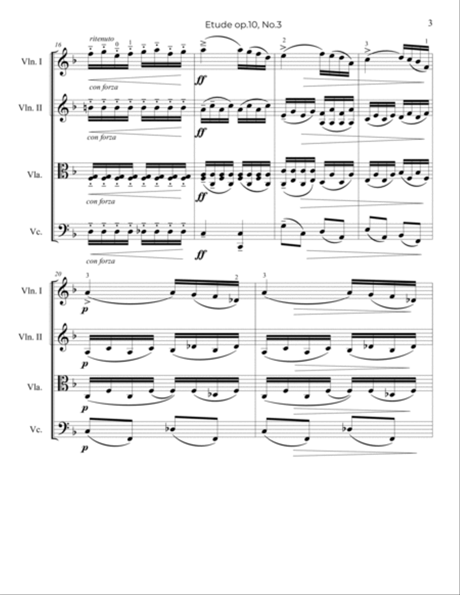 Chopin: Etude op.10, No.3, 