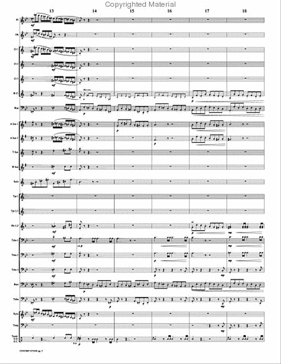 Concert Etude, Op. 49 Concert Band scores gallery preview page 6