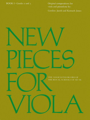 Book cover for New Pieces for Viola, Book I