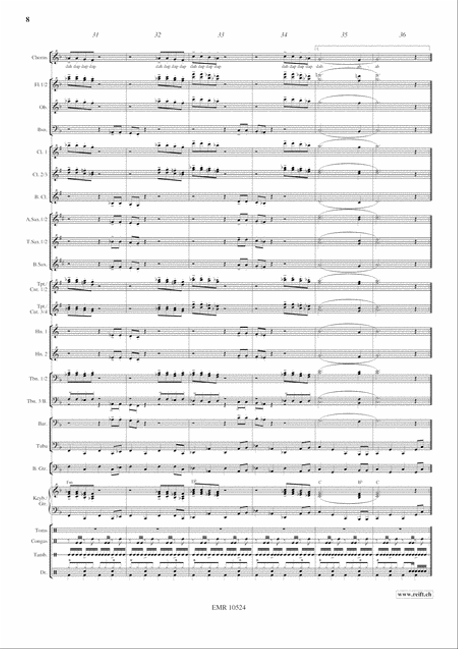 Disco Lady Disco Lady 4-Part scores gallery preview page 9