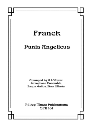 Book cover for Panis Angelicus arr. saxophone ensemble